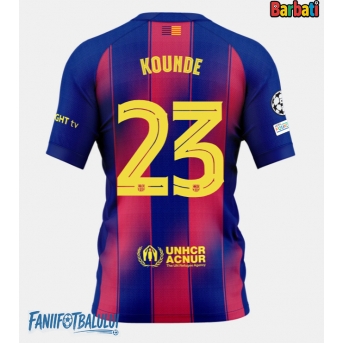 Barcelona Jules Kounde #23 Tricou Fotbal Replică 2025-26 Barbati Acasa